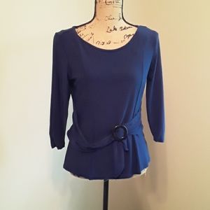 Dress shirt blue blouse top